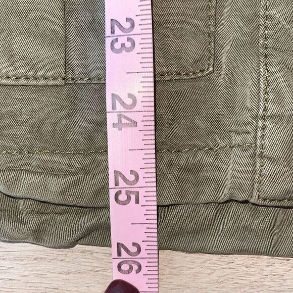 TopShop Women’s Elsa 4 Pockets Button Front Utility Jacket Army Green Size 2 - Picture 8 of 8